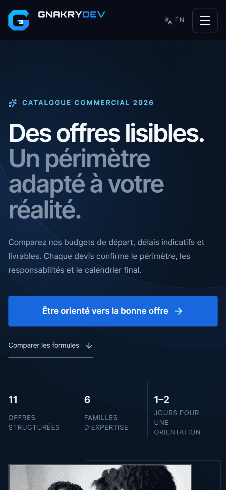 GNAKRYDEV — Catalogue mobile sans compromis